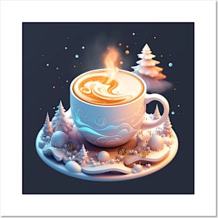 Cappuccino Winter Wonderland Posters and Art